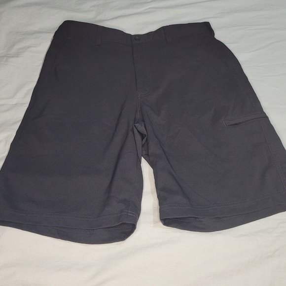 Lone Cypress By Pebble Beach Black Performance‎ Shorts Size 34 Polyester Stretch - Picture 1 of 9